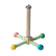 360 ° rotating station pole Interactive Spinning Toys, Enrichment Bird Cage Accessories Perch Toys for Medium-Sized Birds Cockatiel Ring-Necked  (Monochrome version)