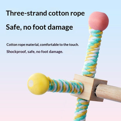 360 ° rotating station pole Interactive Spinning Toys, Enrichment Bird Cage Accessories Perch Toys for Medium-Sized Birds Cockatiel Ring-Necked  (Monochrome version)