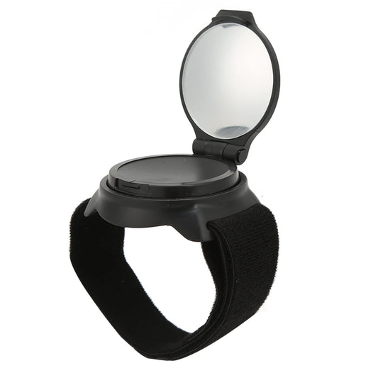 Cycling Rear View Mirror, Mirror Nylon Wrist Arm Strap Convex Design 5Cm Diameter Rearview Mirror Cycling  Adjustable 360° Bicycle Rear View Mirror