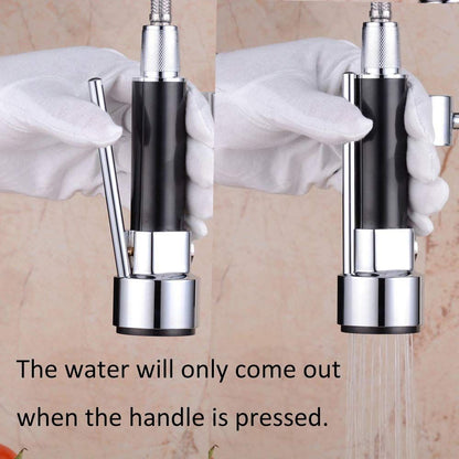 Kitchen Tap Spray Head, ABS Kitchen Tap Sprayer Head, Sink Faucet Sprayer Head Nozzle Replacement Part, Pull Down Faucet Hose Sprayer Head Nozzle , only One Setting, Chrome