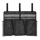 Camping Dish Drying Bag Collapsible Dish Drying Rack, Portable Mesh Dinnerware Drainer Organizer for RV Campers Travel Trailers Space Saving Camping Kitchen Storage Rack (black)