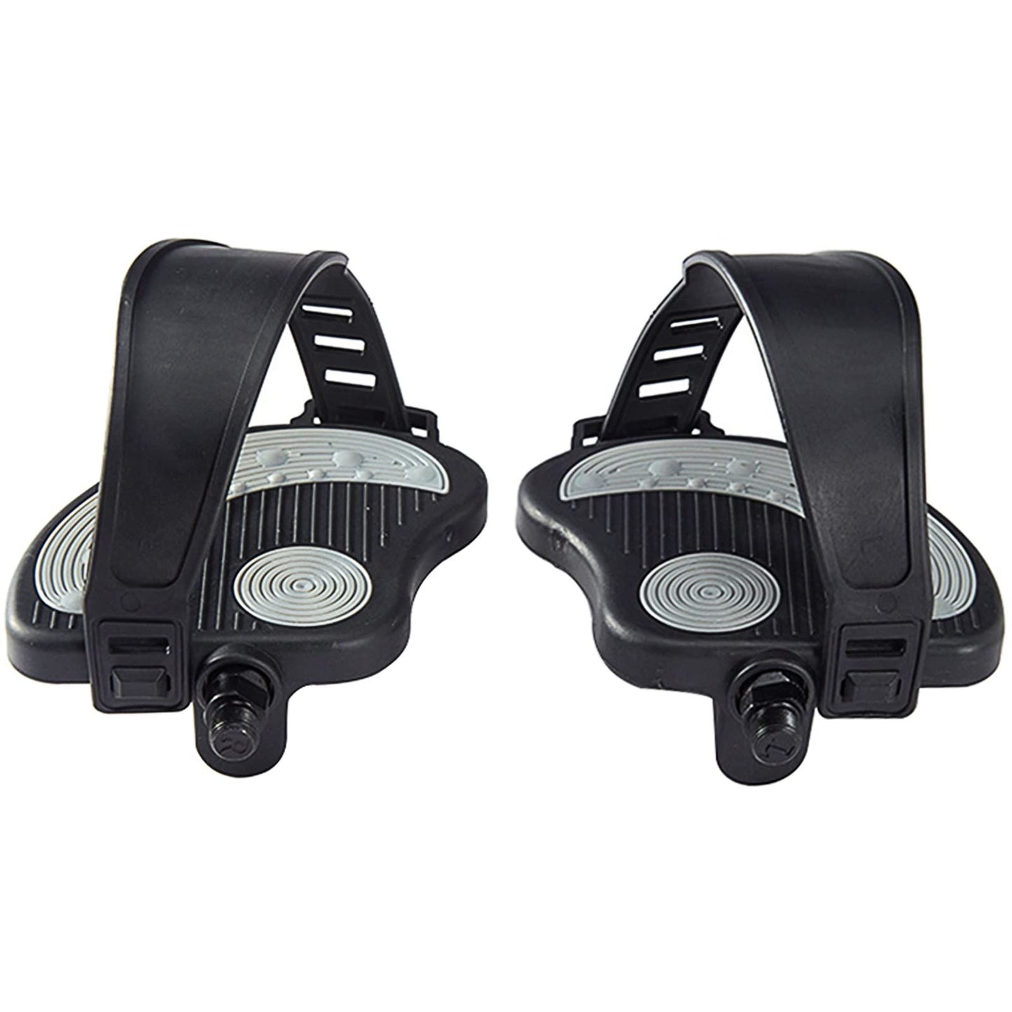 Exercise Bike Pedals with Straps for Bike, Spin Cycling Bike, Indoor Exercycle Bike, Stationary Recumbent Bicycle Replacement Parts