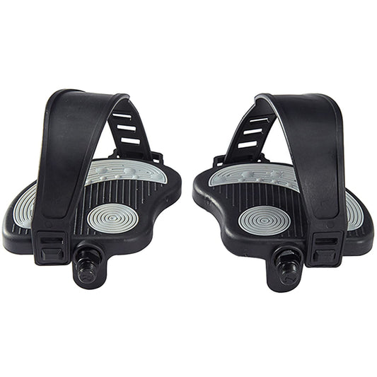 Exercise Bike Pedals with Straps for Bike, Spin Cycling Bike, Indoor Exercycle Bike, Stationary Recumbent Bicycle Replacement Parts