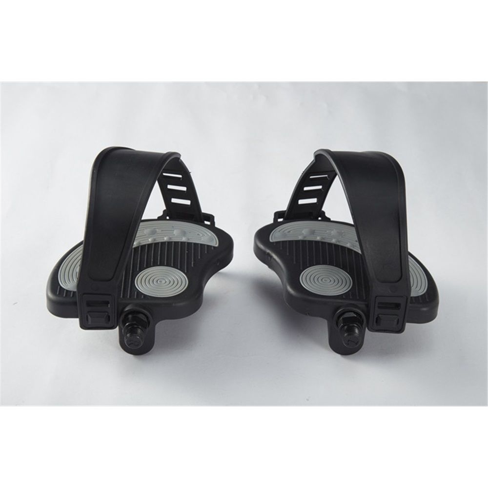 Exercise Bike Pedals with Straps for Bike, Spin Cycling Bike, Indoor Exercycle Bike, Stationary Recumbent Bicycle Replacement Parts