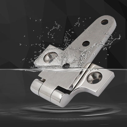 2 pack Stainless Steel T Hinges Marine Grade Heavy Duty Boat Hatch Hinge Casting Cabinet Hardware Door Hinge with Screws