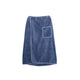 Men's towel bag , ultra-fine fiber towel soft and comfortable absorbent body bag with oversized button design, ( blue)