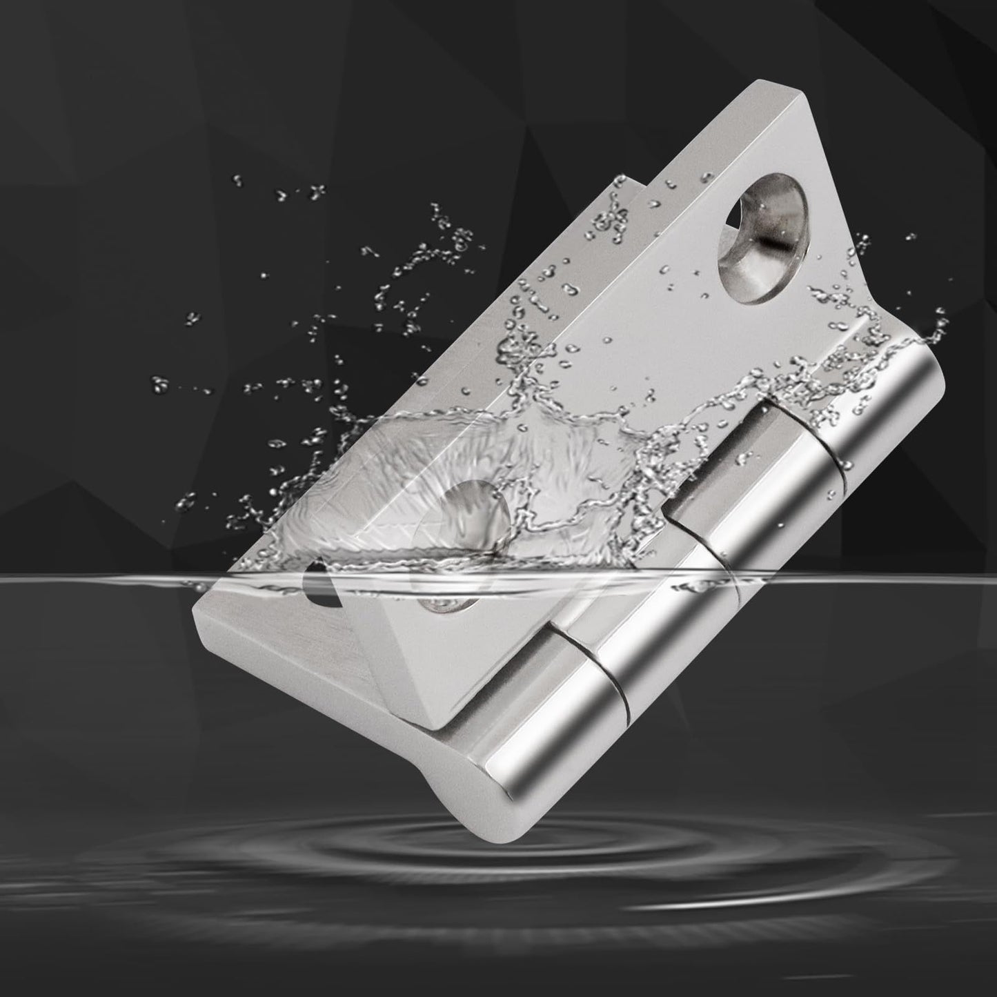 316 Stainless Steel Hinges Marine Grade 2" x 2" Heavy Duty Boat Hatch Hinge (50 mm X 50 mm) 4 Pack Casting Cabinet Door Hinge with Screws