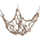 Bird Rope Perch Swing Climbing Net Toy Parrot Hammock for Cockatiels Cockatoo Rat Gerbil Chinchilla（60*60cm）