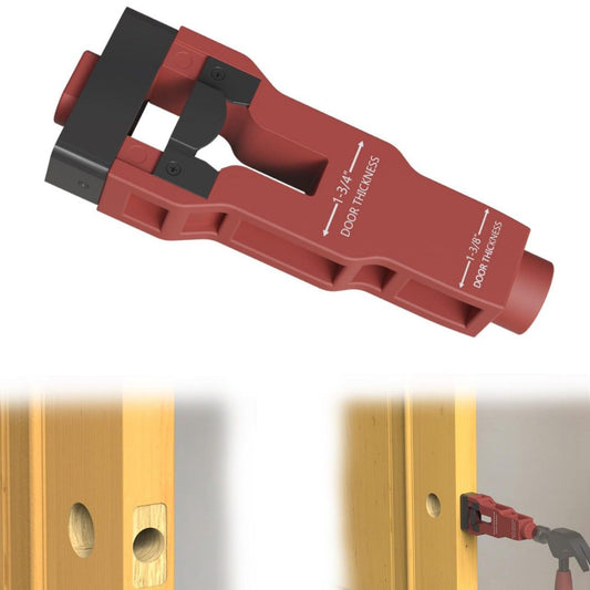 Door Latch Mortise Tool, Door Latch Installation Kit Help Remove Material to Install Door Latch for Clean, Accurate Professional Installation, Door Latch Tool for Use with 1-3/4" or 1-3/8" Thick Door