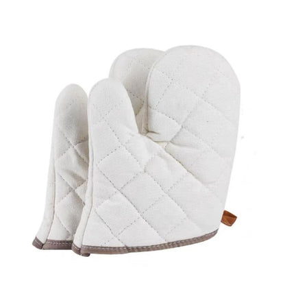 Cotton Oven a pair , High Heat Resistant Microwave Gloves, Kitchen Mitts for Baking,Cooking, BBQ, Small