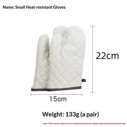 Cotton Oven a pair , High Heat Resistant Microwave Gloves, Kitchen Mitts for Baking,Cooking, BBQ, Small