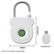 Fingerprint Padlock for Gym Locker w/USB Key, Biometric Lock 20 User for Luggage Backpack Case Toolbox Suitcase Zipper Handbag, Keyless Cable Latch for Travel Renter School Office Dorm