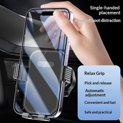 Firm-hold Air Vent Car Phone Holder ,Rotatable Universal Phone Mount with Adjustable Wide Hook,Anti-vibration,Single-press Release,Heat-resistant
