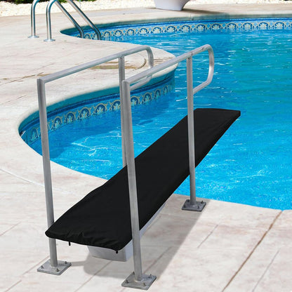 6 Ft Pool Diving Board Cover,600D Oxford Weatherproof Diving Board Cover,UV Resistance Diving Board Protective Cover for Summer Winter Outdoor Climatic Dust Prevention