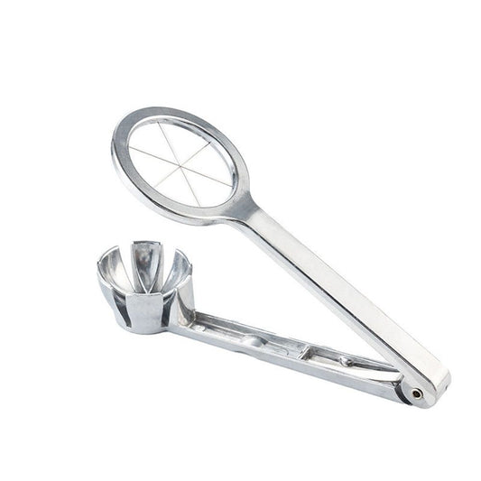 Best Utensils Stainless Steel Egg Slicer Wedger Cutter, Divides Hard Boiled Eggs Into 6 Equal Segments In One Action