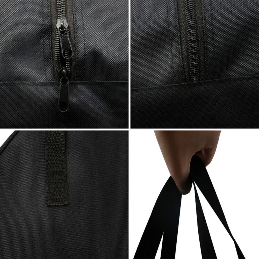 Jumper Cable Bag,Tools Cable Bag, Cable Storage Organizer With Exterior Pocket For EV Charging Cables for Electric Vehicles,Extension Cables（black34*10cm）