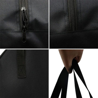 Jumper Cable Bag,Tools Cable Bag, Cable Storage Organizer With Exterior Pocket For EV Charging Cables for Electric Vehicles,Extension Cables（black34*10cm）