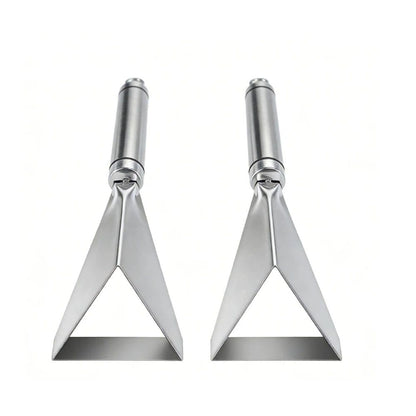 2pcs Fruit Carving Knife, DIY Platter Decoration Carving Tool For Fruit Vegetable Cutting Knife, Triangular Shape Stainless Steel Food Carving Carving Knife Slicer