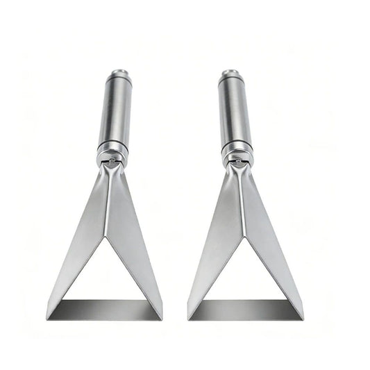 2pcs Fruit Carving Knife, DIY Platter Decoration Carving Tool For Fruit Vegetable Cutting Knife, Triangular Shape Stainless Steel Food Carving Carving Knife Slicer