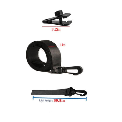 Upgraded Pool Solar Cover Reel Straps,24 Pcs Including 8 Snap-Lock Solar Cover Clips,8 Pcs 3 Times Denser Nylon Solar Cover Straps,8 Hook