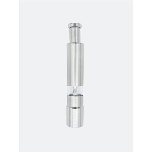 Stainless-Steel One-Handed Thumb Push Button Salt and Pepper Grinder For Black Pepper Or Salt(One pack)