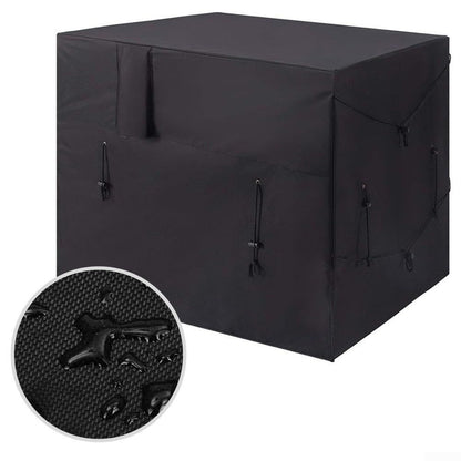210D Waterproof Oxford Fabric Pool Heat Cover for Outdoor Units with Adjustable Drawstrings, Winter Protection for Spa Equipment