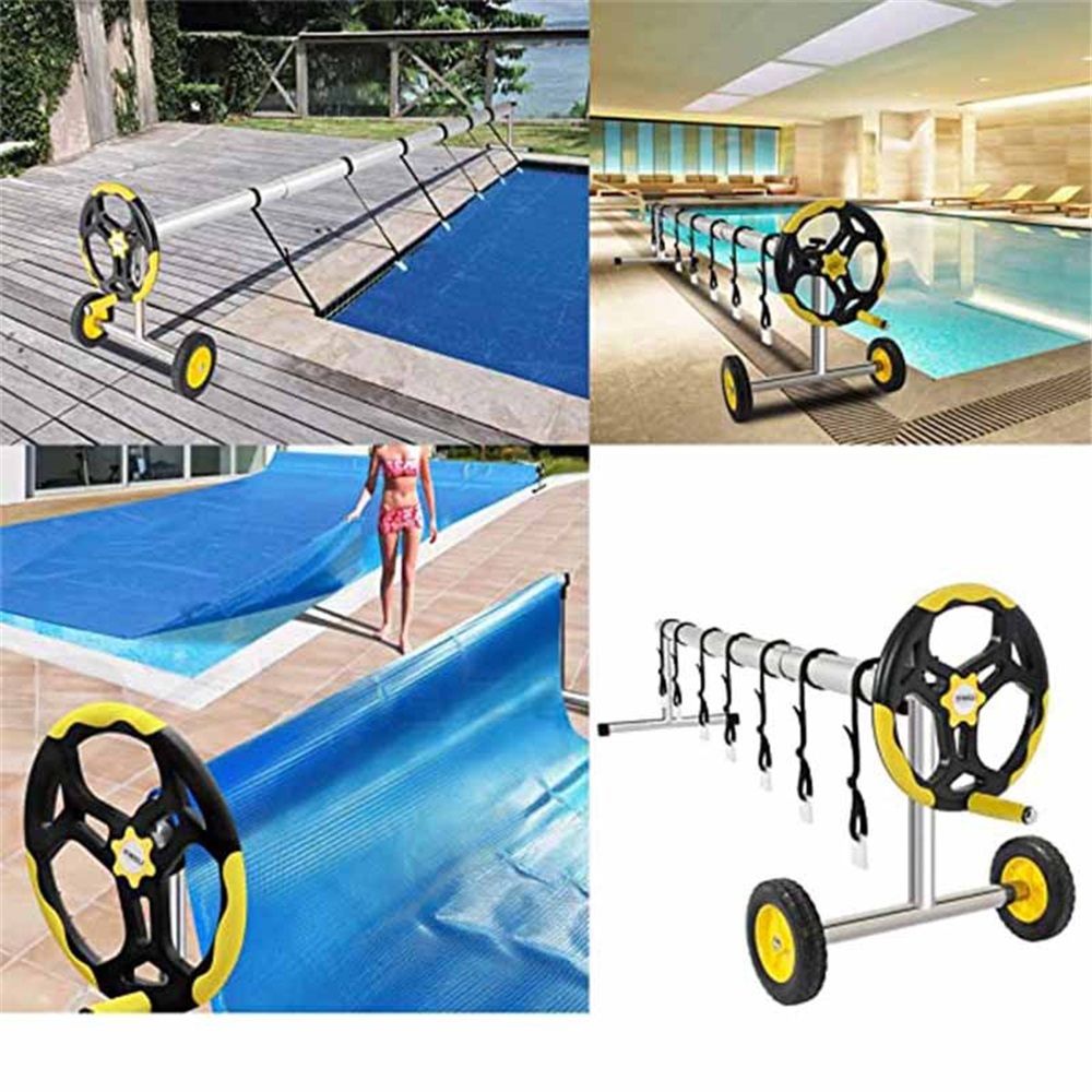 Solar Cover Reel Attachment Kit 24Pcs Pool Solar Cover Reel Attachment Straps Kit Cover Reel Straps Kit for Inground Swimming Pool