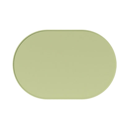 Silicone Placemats Set of 4, Oval Heat Resistant Place Mats, Waterproof Washable Wipeable Dining Table Mats, Non-Slip Silicone Food Mat for Toddles Kids Adults Home Decor