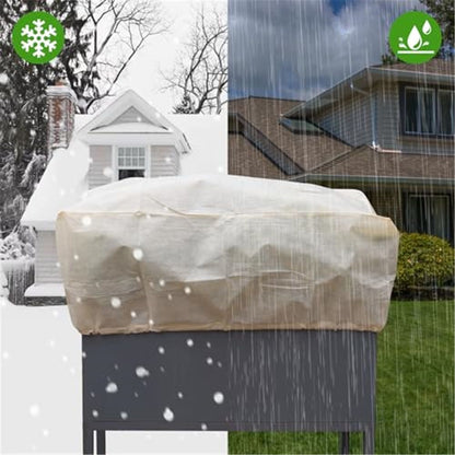 Plant Cover Freeze Protection, Winter Plant Covers, Plant Frost Cover, Tree Plant Freeze Protection Covers, Planter Plant Winter Frost Blanket with Zip Drawstring,2 Pack (59x17.7x15.7INCH)