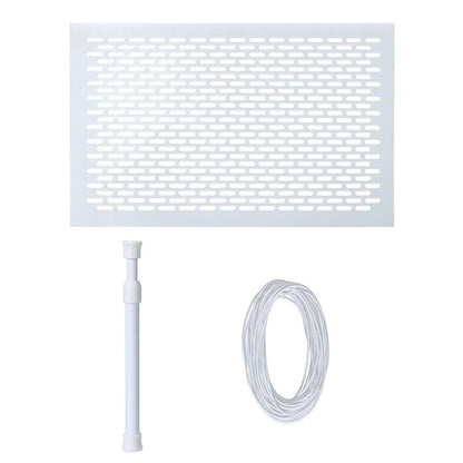 Skimmer Guard Kit Pool Skimmer Net Leaf Skimmer Catcher Shield Protective Spring Action Net System Leaf Protection Debris Prevent Blockage Easy Assembly Durable White