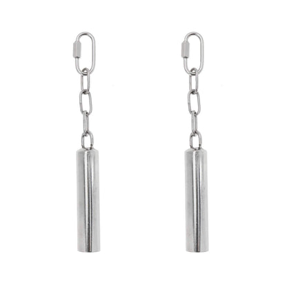 2 Pcs Stainless Steel Bell Bird Toys Chew Toy Heavy Duty Bird Cage Stand Toys for Parrot, Macaw, African Greys, Small Cockatoo, Parakeet, Cockatiels（20.5cm）