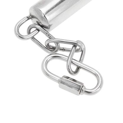 2 Pcs Stainless Steel Bell Bird Toys Chew Toy Heavy Duty Bird Cage Stand Toys for Parrot, Macaw, African Greys, Small Cockatoo, Parakeet, Cockatiels（20.5cm）