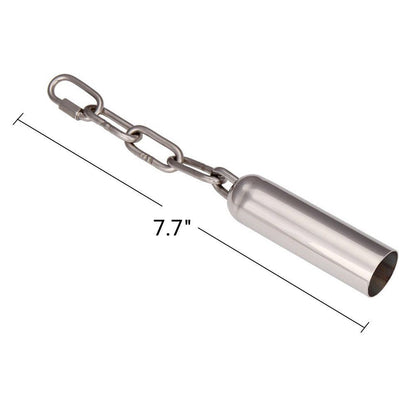 2 Pcs Stainless Steel Bell Bird Toys Chew Toy Heavy Duty Bird Cage Stand Toys for Parrot, Macaw, African Greys, Small Cockatoo, Parakeet, Cockatiels（20.5cm）