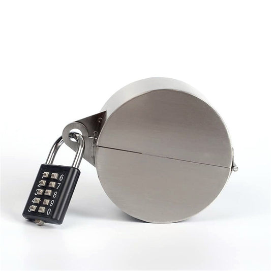 Door Handle Lock, Door Knob Lock Out Device,Cover to Disable The Doorknob/Faucet/Valve, Prevents Turning of Door Knob and Access to Keyhole, Prevents Operating The Knob (Password Hanging Lock)