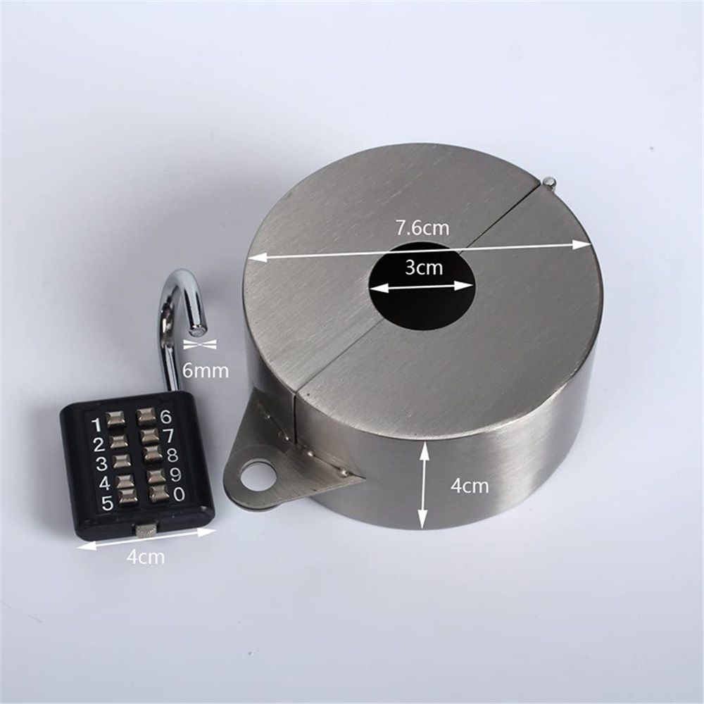 Door Handle Lock, Door Knob Lock Out Device,Cover to Disable The Doorknob/Faucet/Valve, Prevents Turning of Door Knob and Access to Keyhole, Prevents Operating The Knob (Password Hanging Lock)