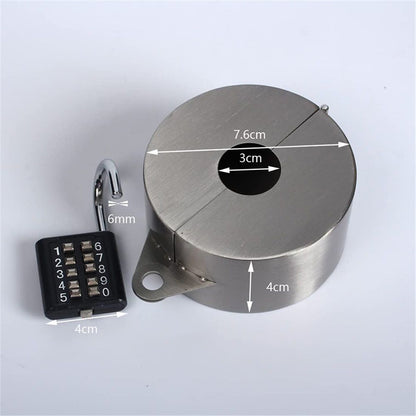 Door Handle Lock, Door Knob Lock Out Device,Cover to Disable The Doorknob/Faucet/Valve, Prevents Turning of Door Knob and Access to Keyhole, Prevents Operating The Knob (Password Hanging Lock)