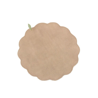 Round  Placemats Set of 12 Jute Rustic Place Mats for Dining Table Heat Resistant Natural Farmhouse Table Mats Decor (Wave Rim)