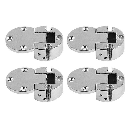4pcs Zinc Alloy Folding Table Hinge and 90 Degree Butt Hinge for Drop Front Desk, Cabinet, Cupboard Furniture Doors Hardware（medium size）