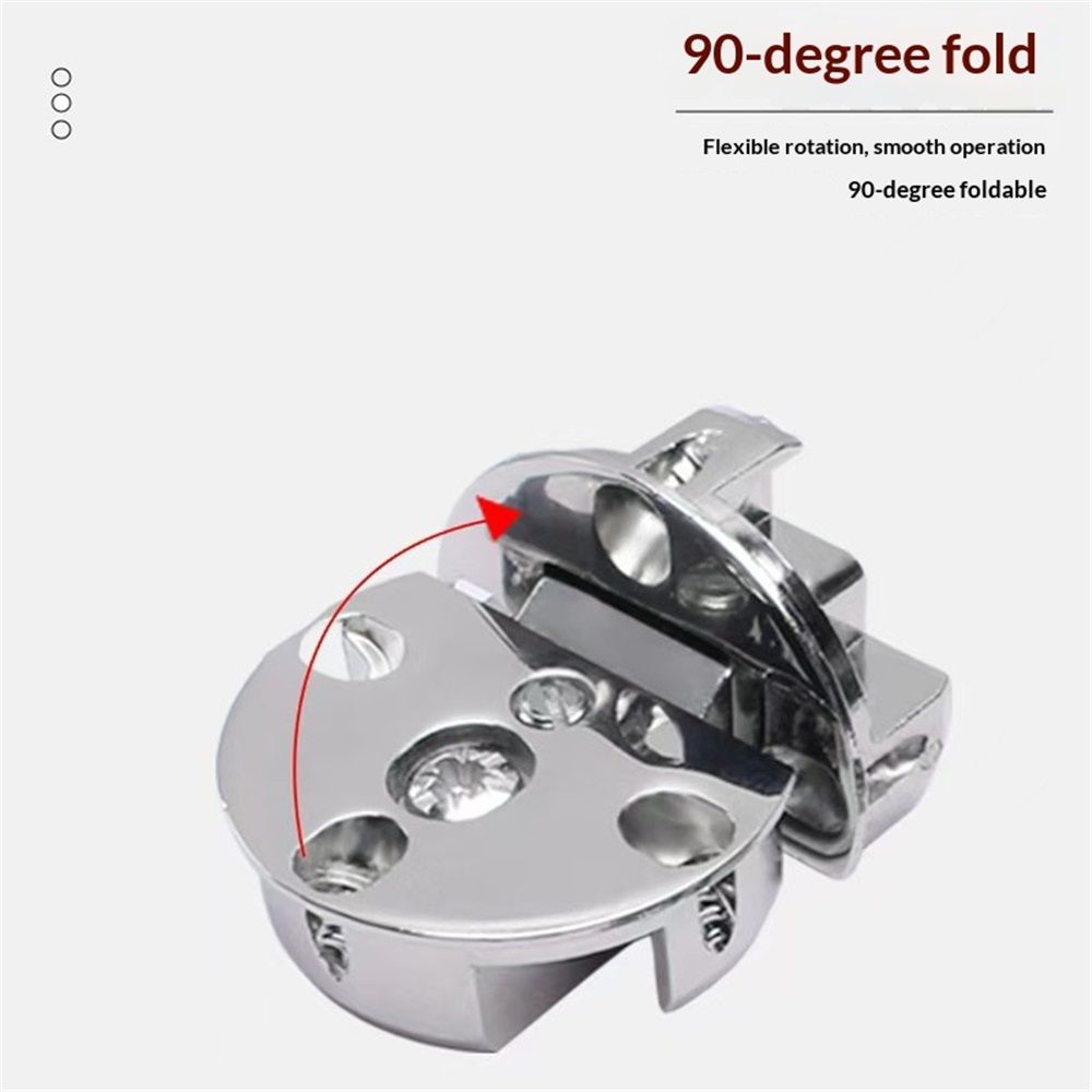 4pcs Zinc Alloy Folding Table Hinge and 90 Degree Butt Hinge for Drop Front Desk, Cabinet, Cupboard Furniture Doors Hardware（medium size）