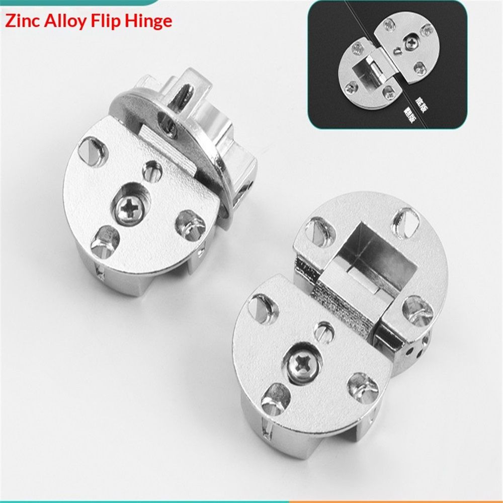4pcs Zinc Alloy Folding Table Hinge and 90 Degree Butt Hinge for Drop Front Desk, Cabinet, Cupboard Furniture Doors Hardware（medium size）