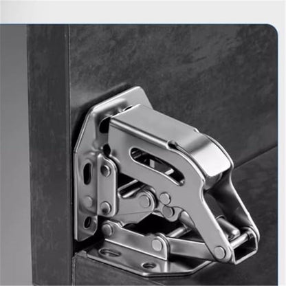 6 pack Lock Connection-Concealed Cabinet Hinges Hinges for Kitchen Cabinet, Invisible Cabinet Hinges for Cupboards, Wardrobes