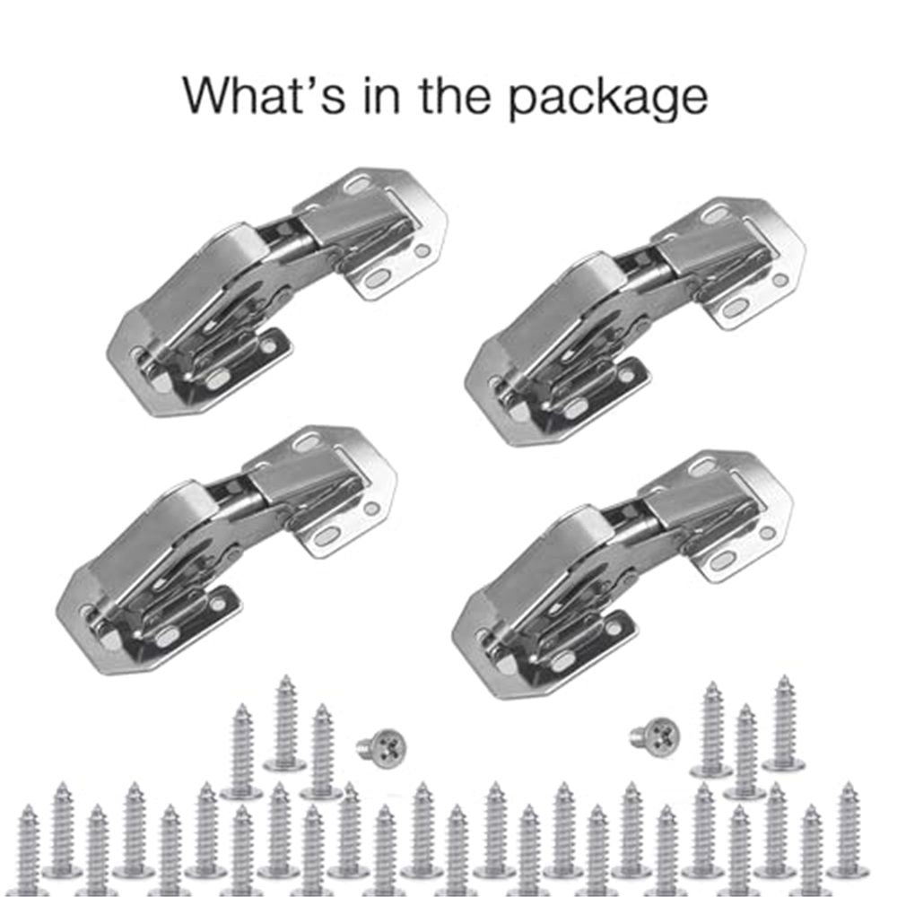 6 pack Lock Connection-Concealed Cabinet Hinges Hinges for Kitchen Cabinet, Invisible Cabinet Hinges for Cupboards, Wardrobes