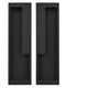 Zinc Alloy Flush Pull Handles, 2pcs Embedded Sliding Door Handle with Hidden Screws, 7.95'' Modern Simple Door Pull Handle for Sliding Barn Drawer Cupboard Wardrobe/Matte Black