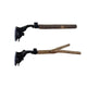 2 Pcs Parrot Perch Stand, Strong Suction Cup Bird Perch,  for Window Mirror Car Shower Ceramic Tiles Bath Wood Training Perch（Standing pole+tree branch15cm）