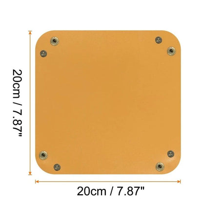 2pcs PU Leather Tray Unisex Folding Small Catchall Tray Portable Entryway Table Tray Nightstand Bedside Desk Tray for Key Wallet Watch Coin Jewelry Dice, Yellow