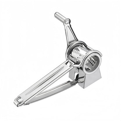 Stainless steel cheese slicer, hand cranked rotating cheese slicer, cheese slicer tool, creative cheese slicer（Conventional 9-10 holes）