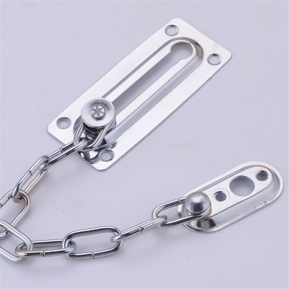2 Pack Door Chain Lock, Heavy Duty Stainless Steel Locks for Inside Door, Durable and Rust-Proof, Child and Pet Safety Lock for Bedroom, Apartment, Hotel