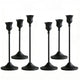 Candlestick Holders,Taper Candle Holder for Candlesticks Black Candelabra Candle Holders Vintage Candle Stick Candle Holder for Fireplace Party Dining Home 6pcs
