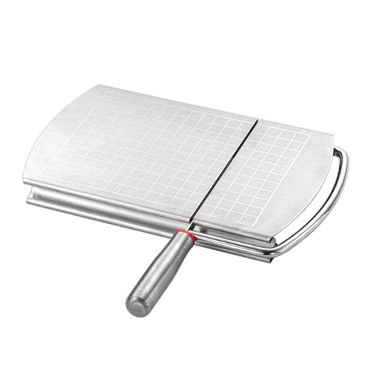 Cheese Slicer, Multipurpose Cheese Cutter Stainless Steel Cheese Slicers for Block Cheese, Butter, Sausages, Fruits Kitchen Gadget Cheese Cutting Board（blade type）