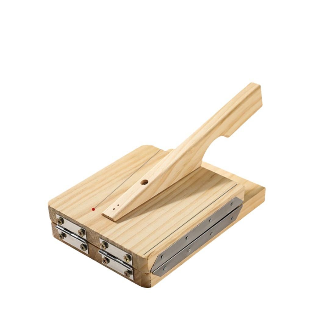 Wooden Tortilla Press Mexican Tortillera Presser Made from Natural Food-Grade Bamboo Wood  (Square 8")